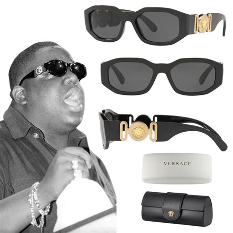 price for limited edition versace sunglasses notorious big|biggie smalls without glasses.